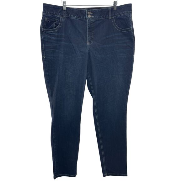 Lane Bryant Plus 20 Skinny Jean Tighter Tummy Technology Fit High Rise Stretch - Picture 2 of 15